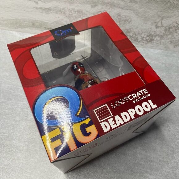 QMX Marvel Deadpool Q-Fig Quantum Mechanix Vinyl Action Figure Lootcrate QM - Picture 1 of 8